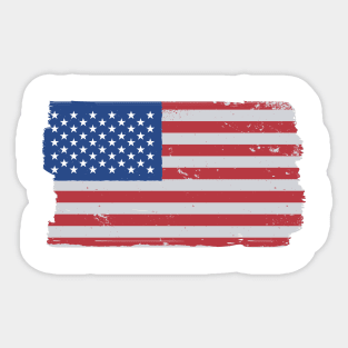 US Flag Stars and Stripes United States of America Sticker